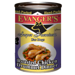 Evanger’s «Обед из куриного плеча, обжаренного с овощами». Беззерновой корм . 369г